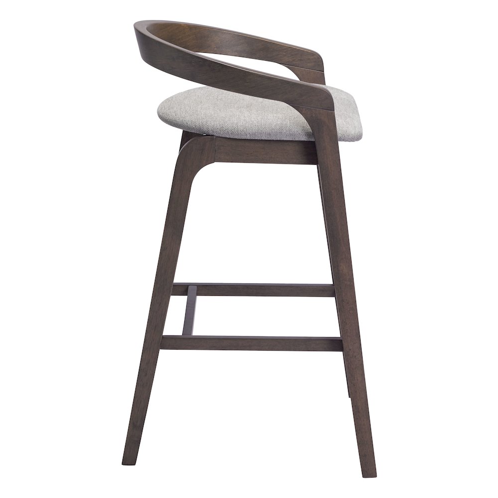 Troy Barstool (Set of 2) Dove Gray & Espresso. Picture 2