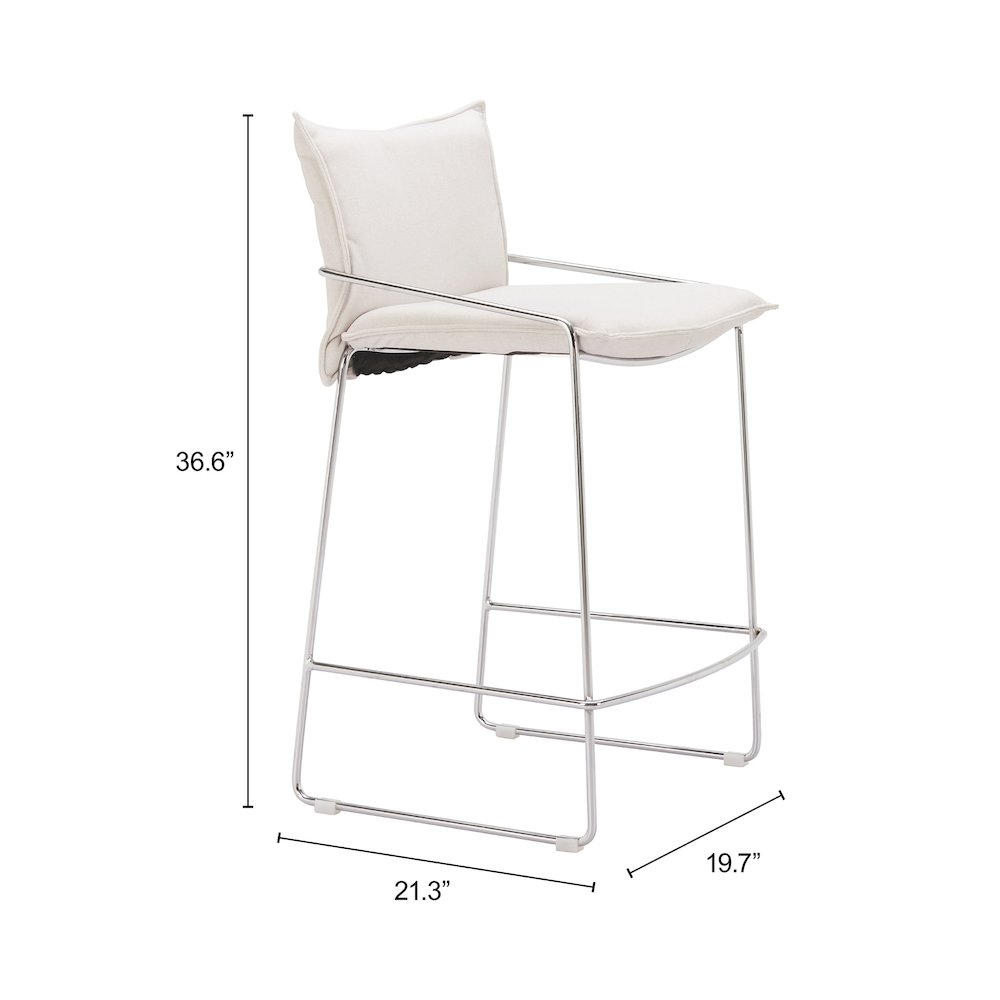 Pola Counter Stool White. Picture 7