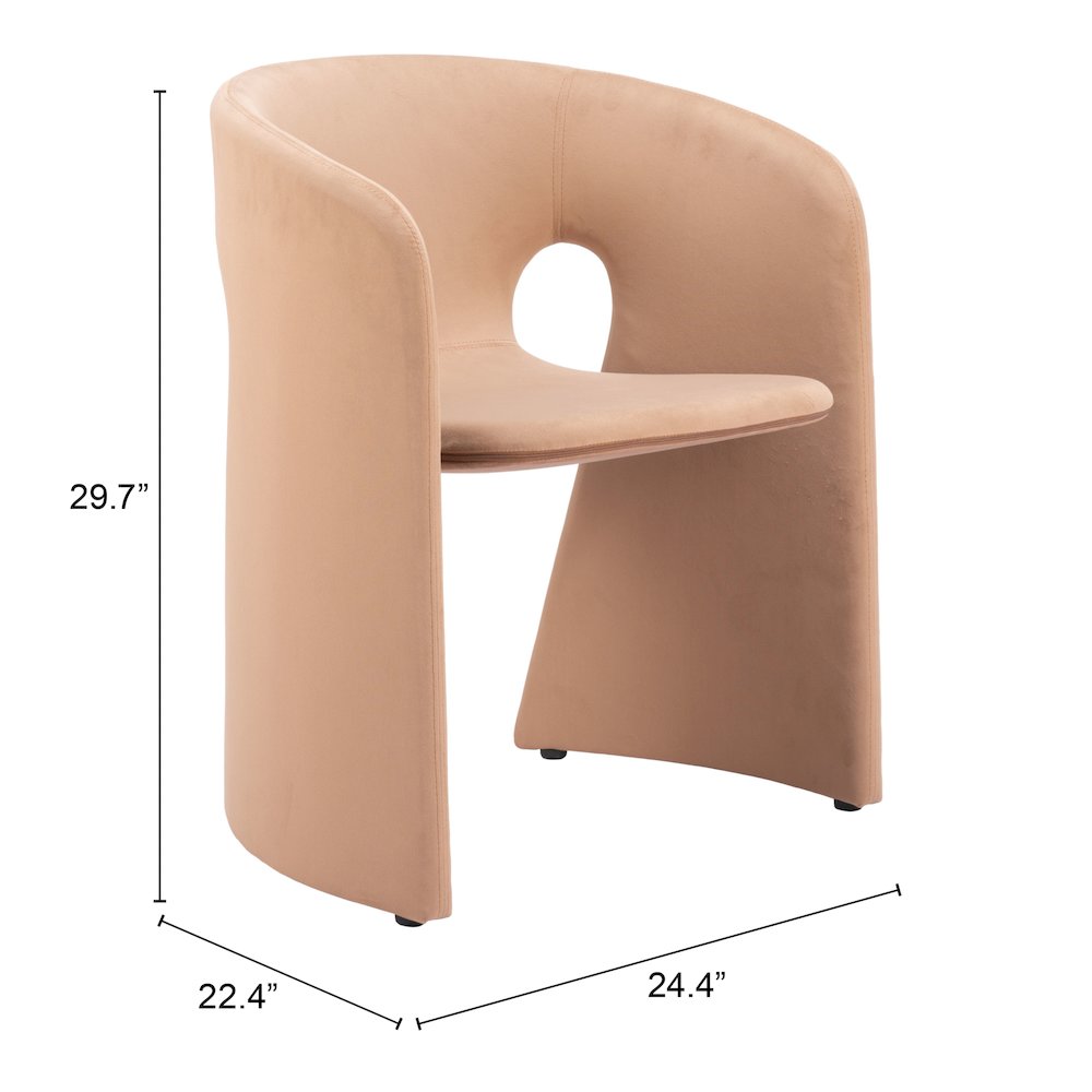 Rosyth Dining Chair Tan. Picture 9