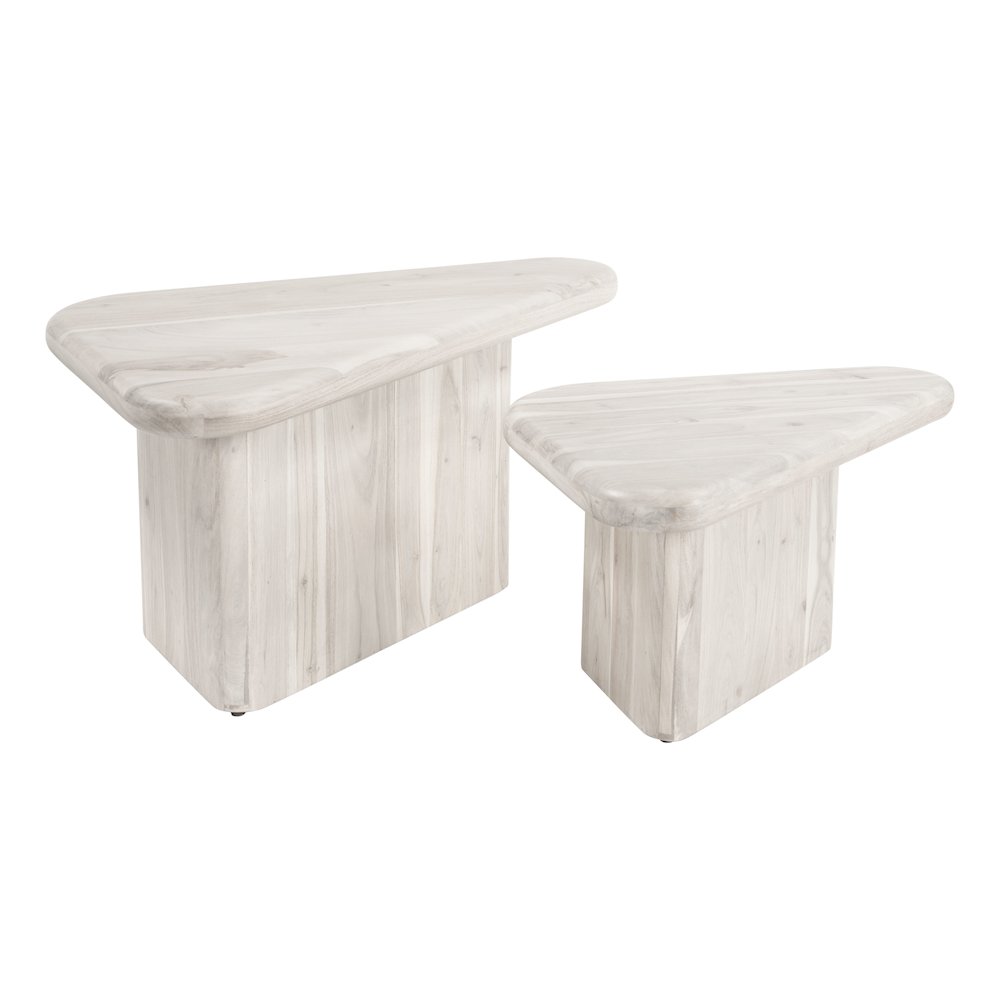 Navidic Coffee Table Set (2-Piece) Whitewashed. Picture 1