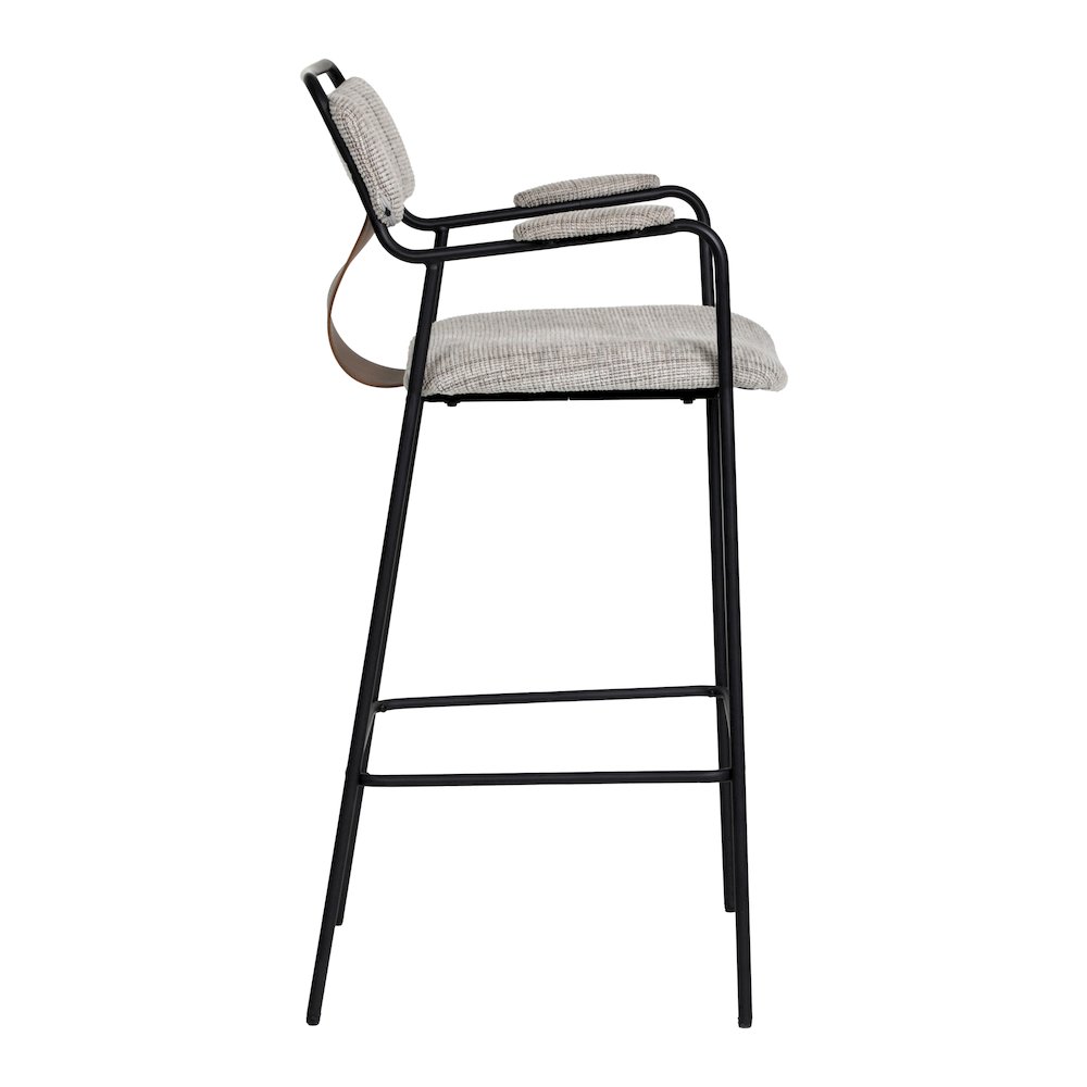Couva Barstool (Set of 2) Gray Tweed. Picture 2