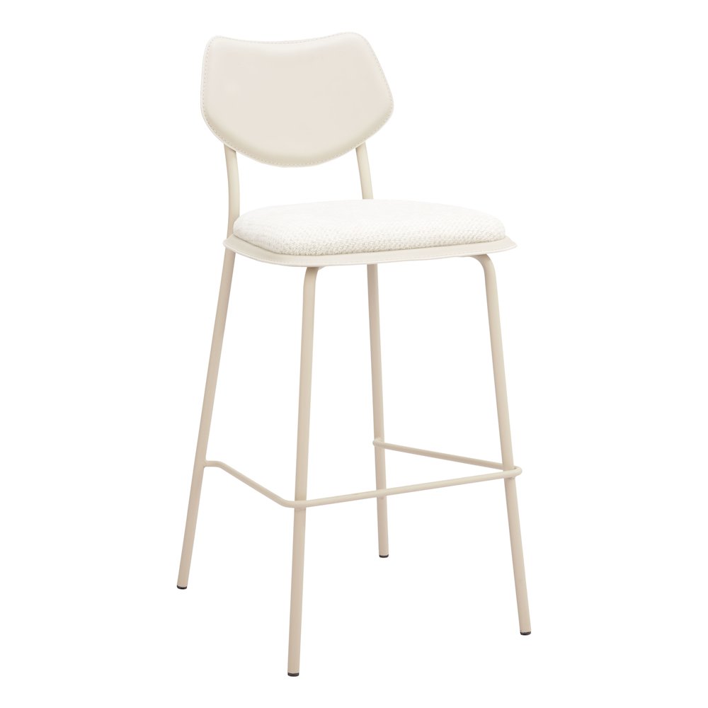 Zeal Barstool (Set of 4) Light Gray & Beige. Picture 8