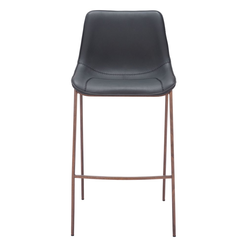 Magnus Barstool (Set of 2) Black & Walnut. Picture 3