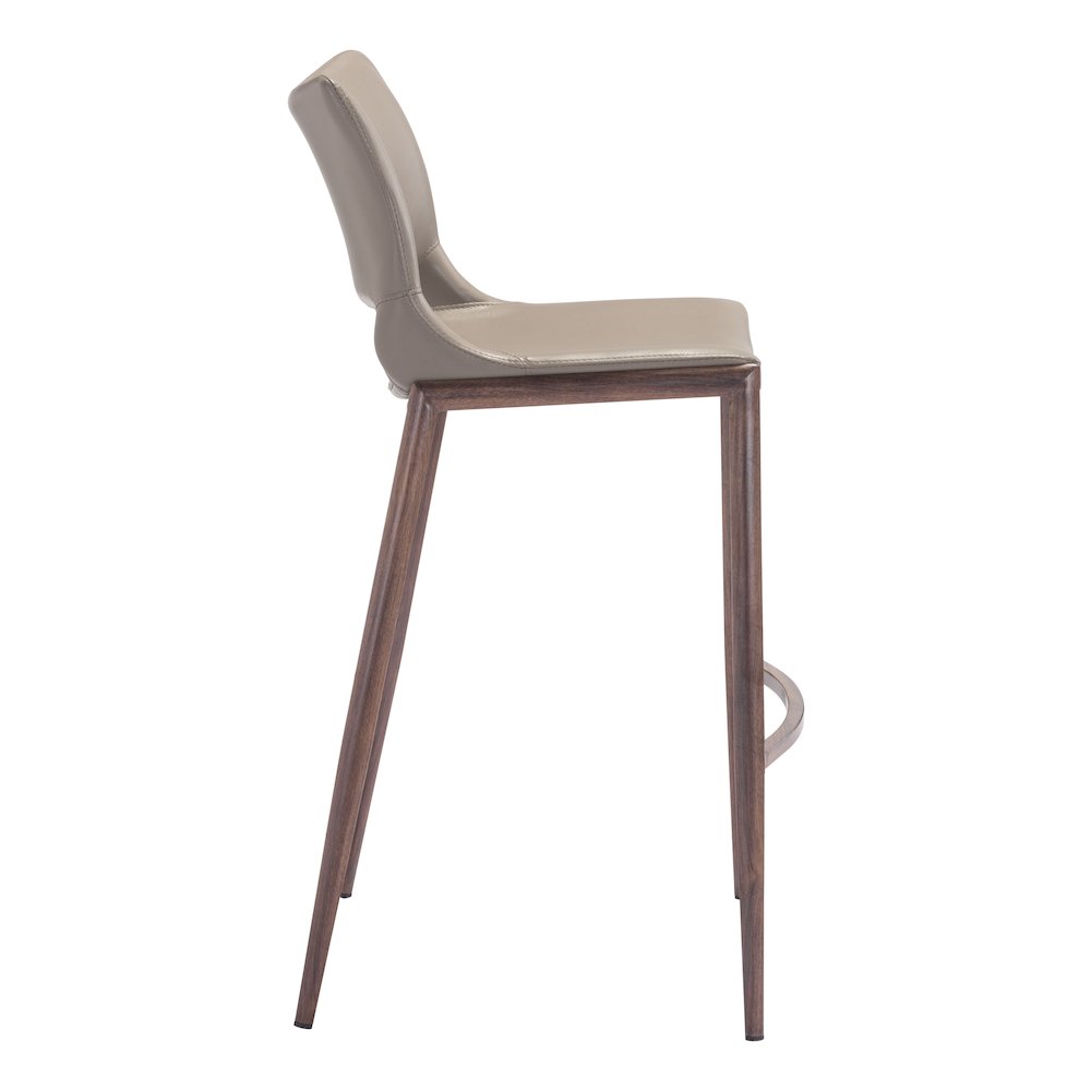 Ace Barstool (Set of 2) Brown & Walnut. Picture 2
