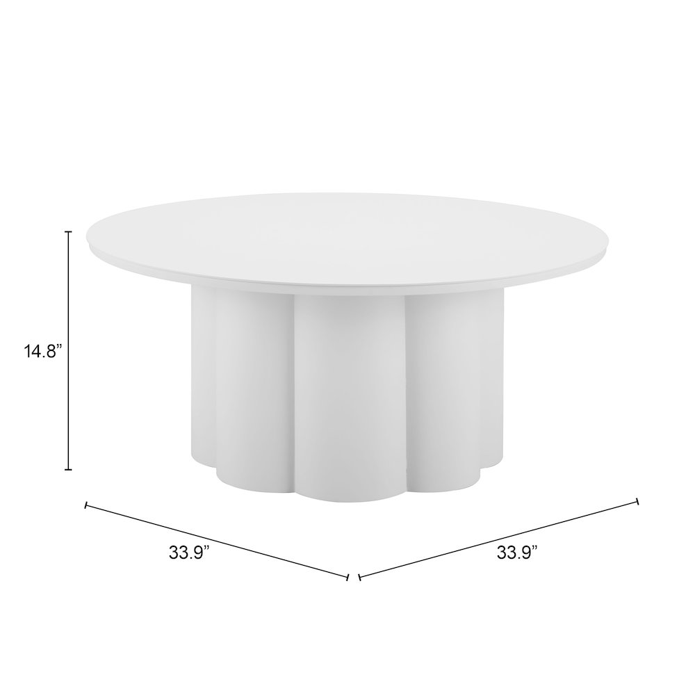 Palmier Coffee Table White. Picture 7