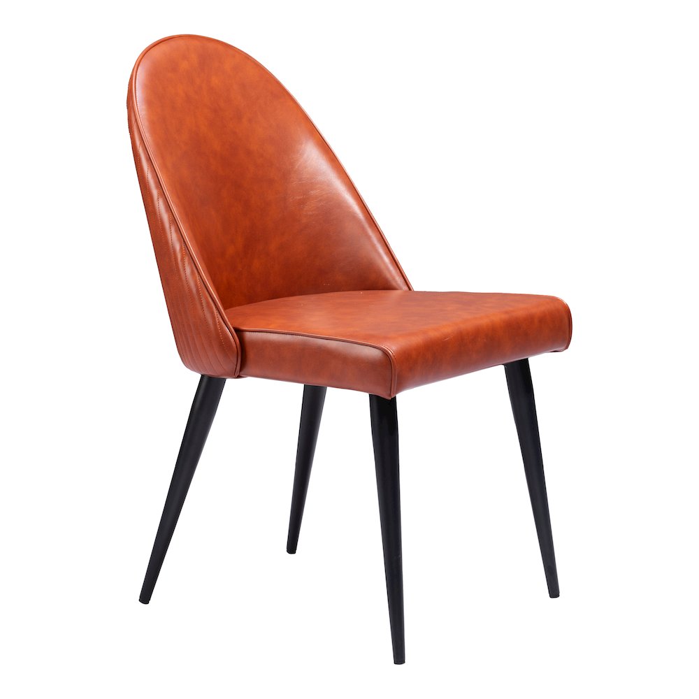 Silloth Armless Dining Chair (Set of 2) Brown. Picture 8