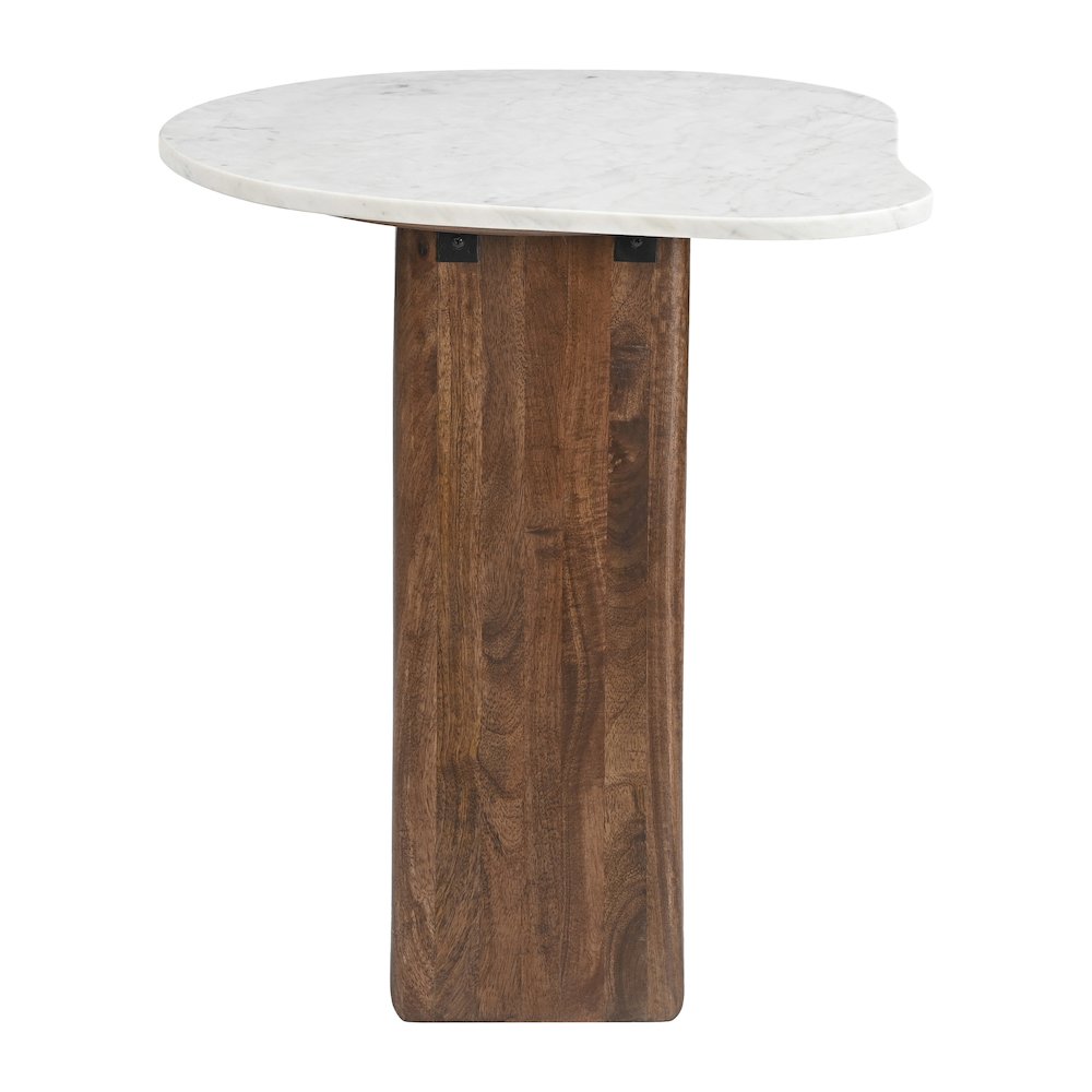 Vara Side Table White & Walnut. Picture 4