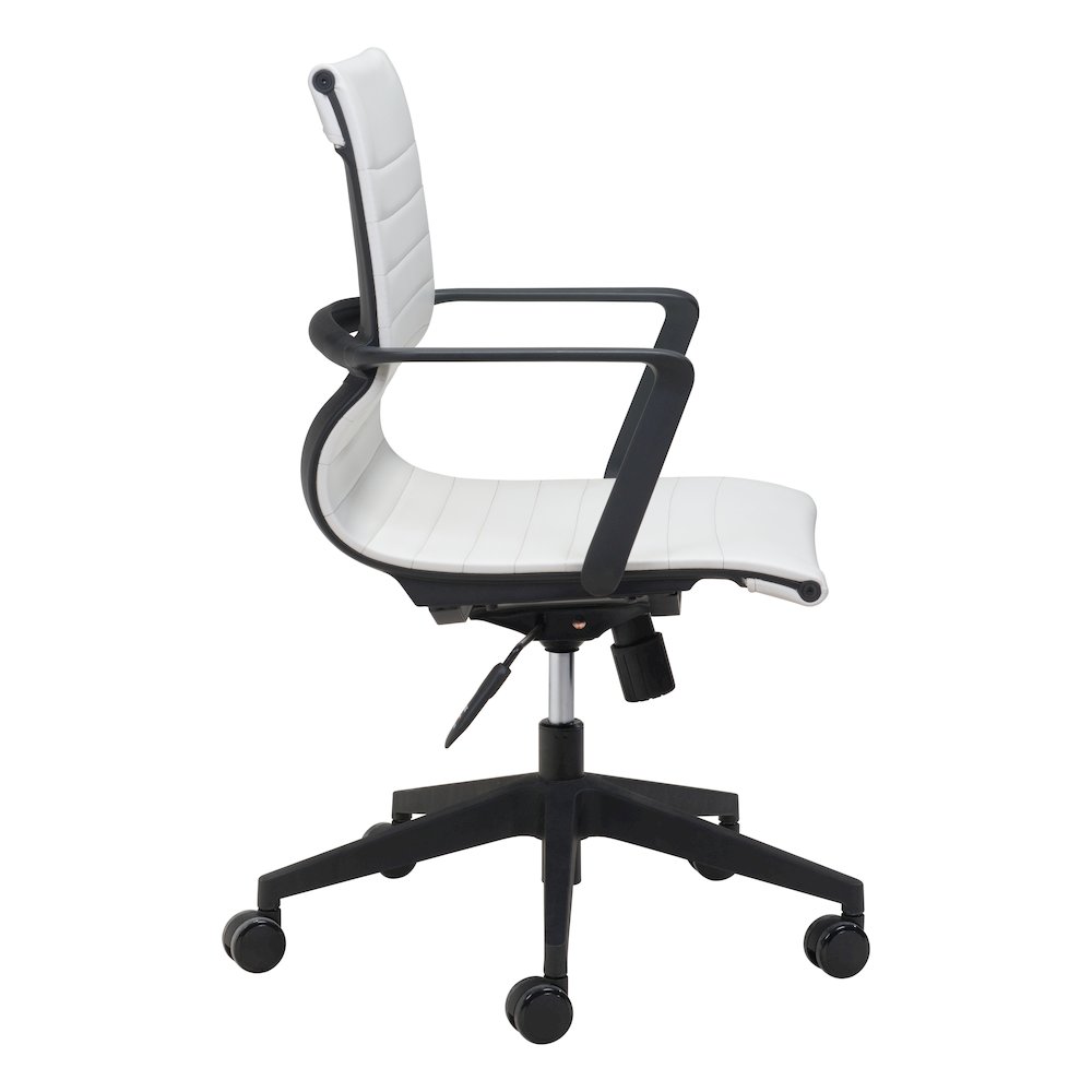 White Mid-Back Stacy Office Chair, Belen Kox. Picture 2