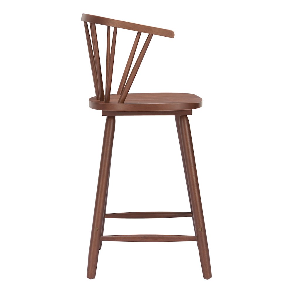 Stenger Counter Stool (Set of 2) Walnut. Picture 2