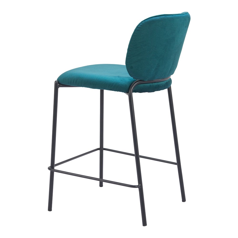 Plat Counter Stool (Set of 2) Green. Picture 5