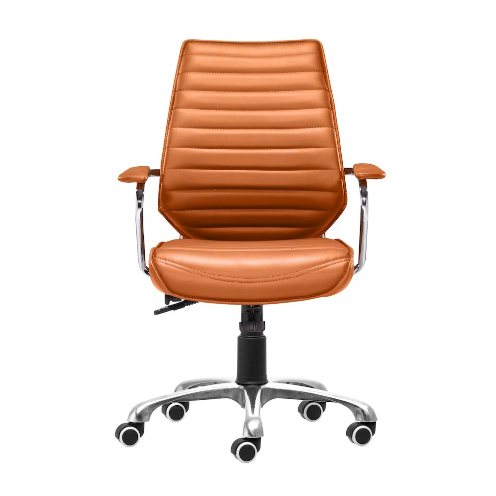 Enterprise Low Back Office Chair Terracotta. Picture 3