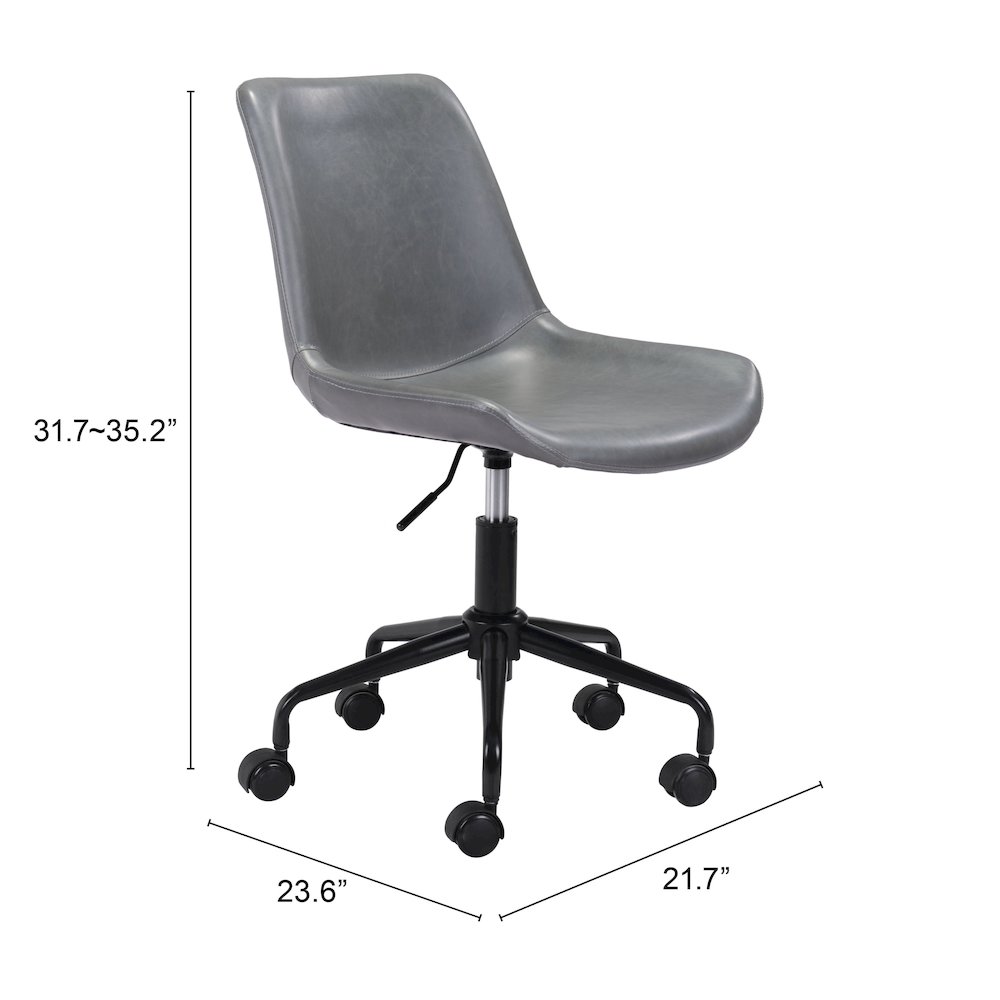 Byron Office Chair Gray. Picture 7