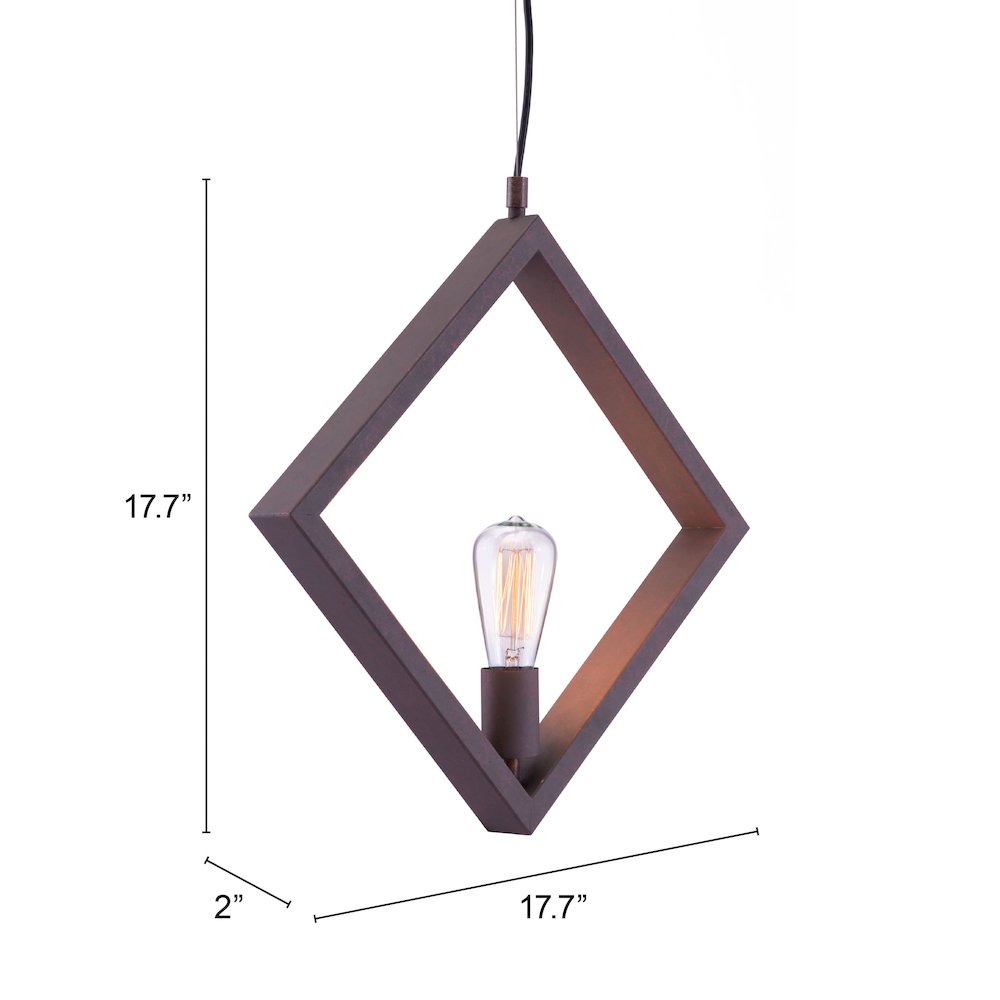 Rotorura Ceiling Lamp Rust. Picture 6