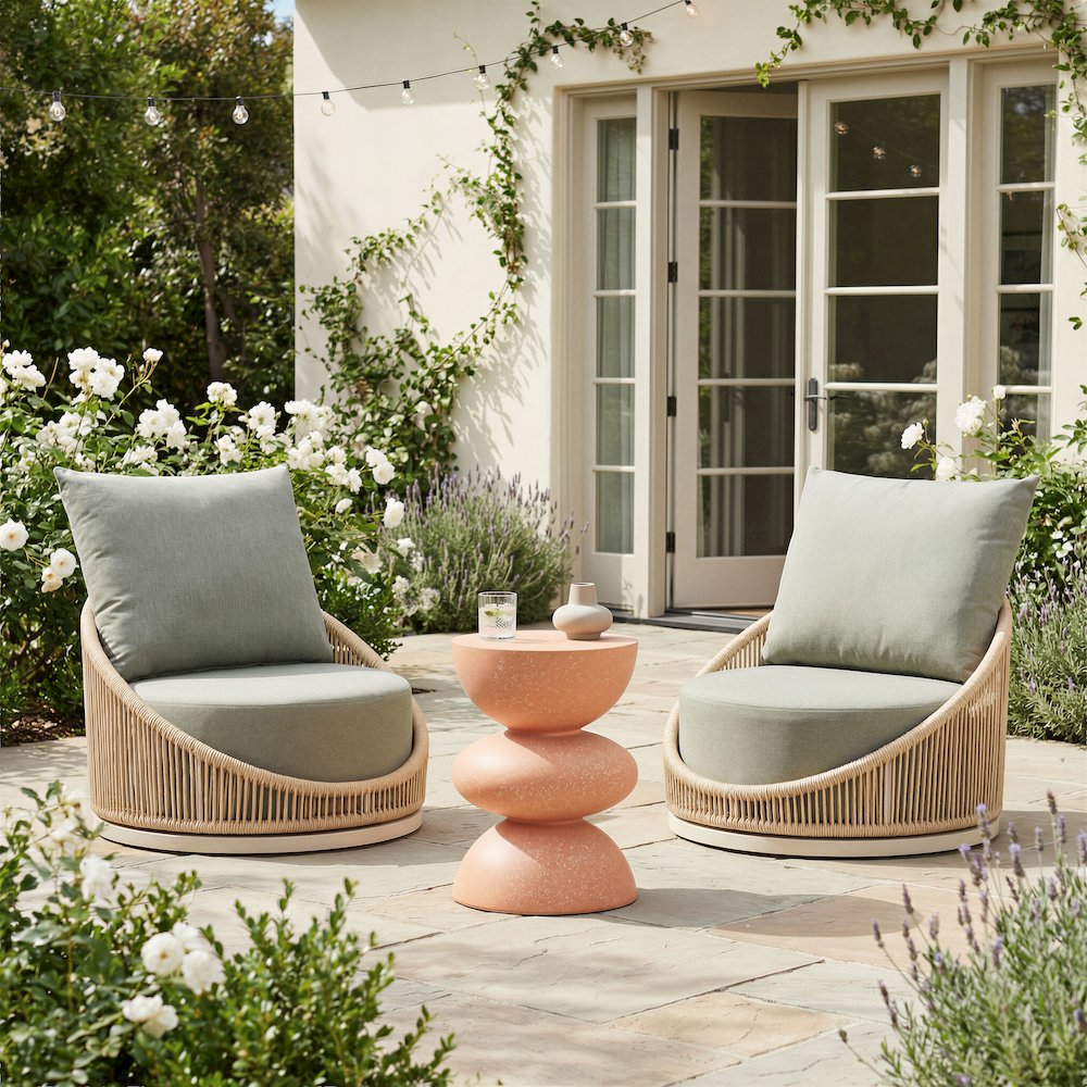 Tressa Side Table Terracotta. Picture 2