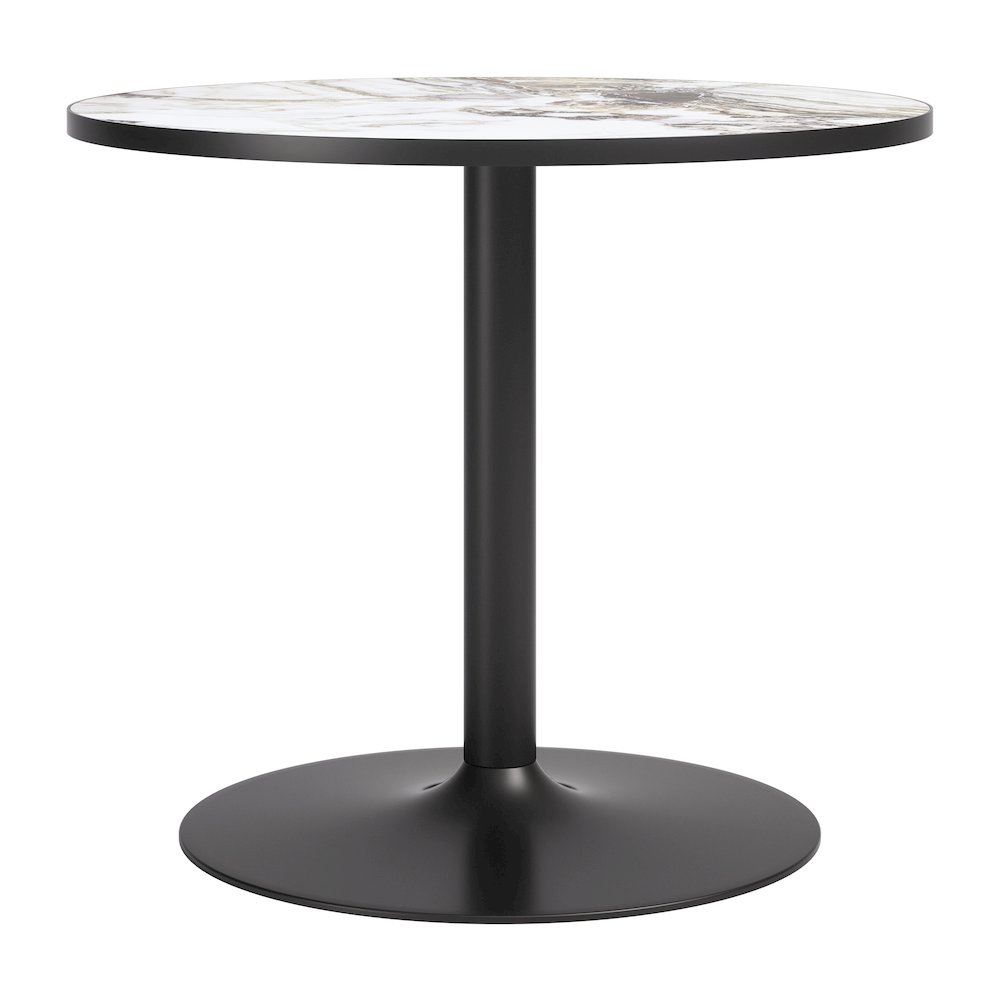 Batu Dining Table Gray & Black. Picture 4