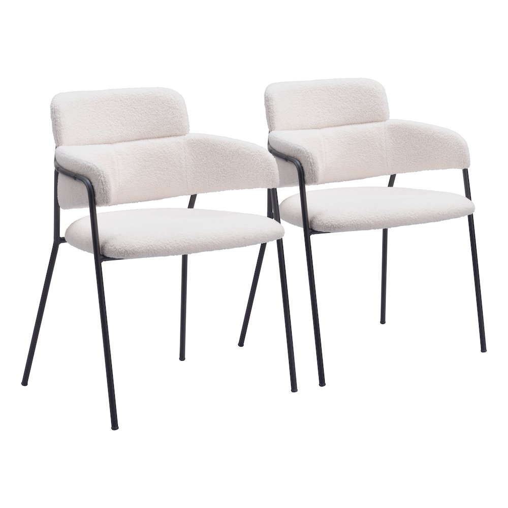 Marcel Dining Chair (Set of 2) Cream. Picture 6