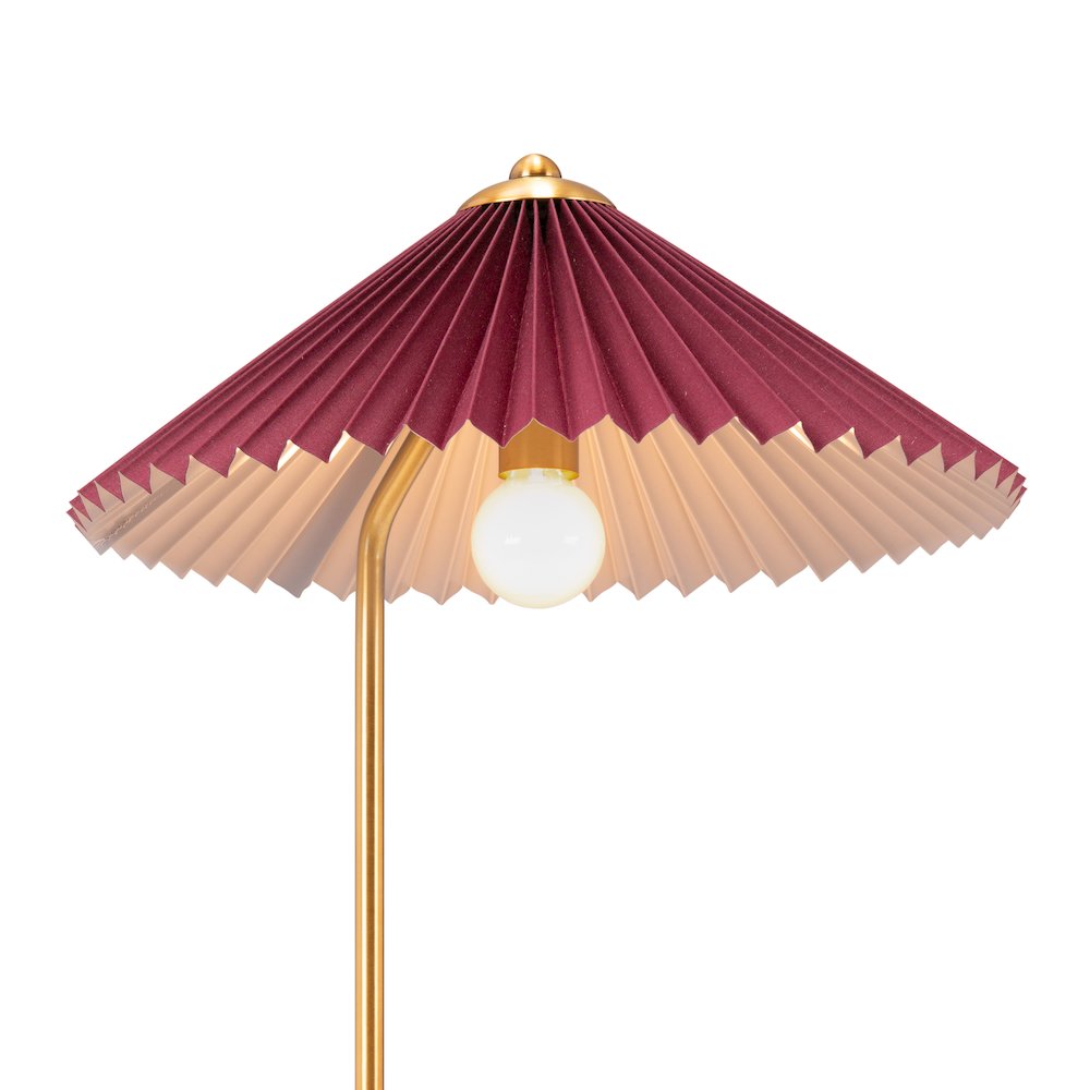 Charo Table Lamp Red & Gold. Picture 9