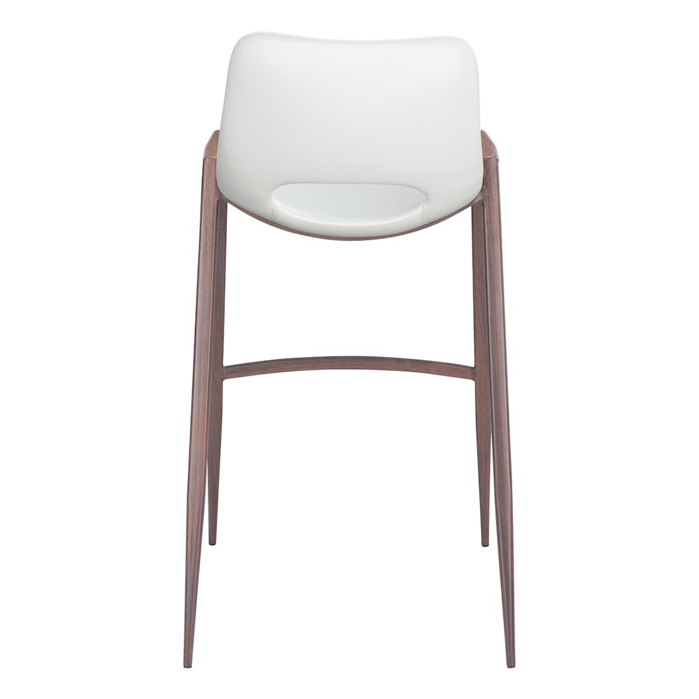 Desi Barstool (Set of 2) White & Walnut. Picture 4