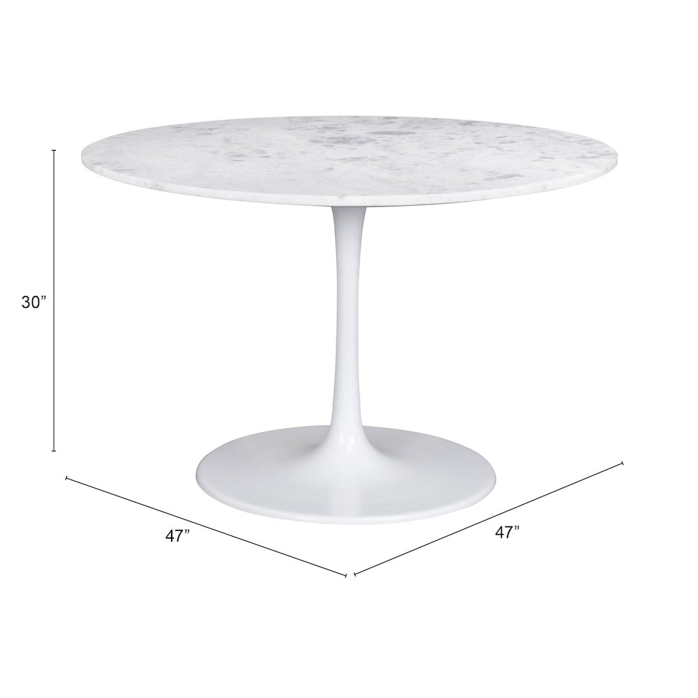 Phoenix Dining Table White. Picture 11