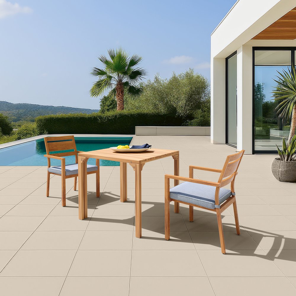Riviera Extendable Dining Table Natural. Picture 9