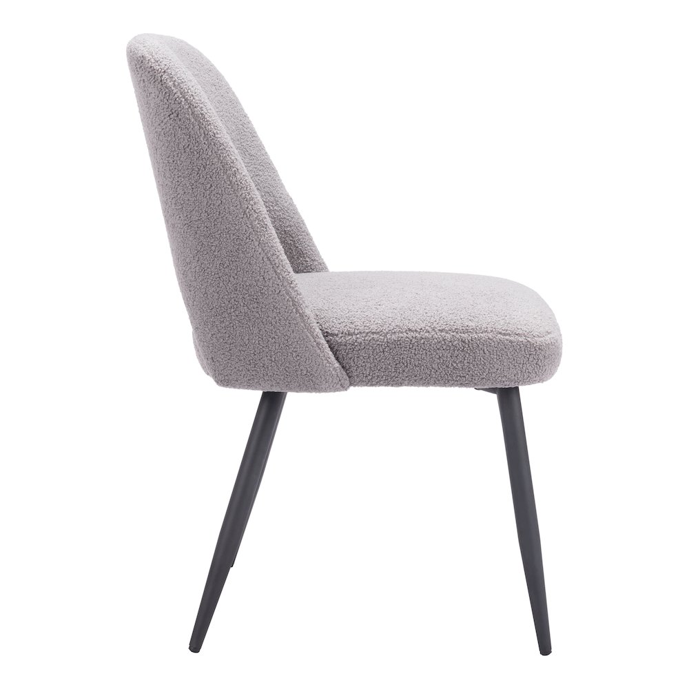 Teddy Dining Chair (Set of 2) Gray. Picture 2