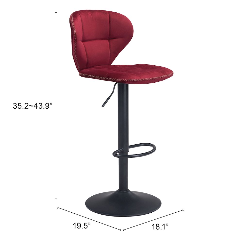 Salem Barstool Red. Picture 11