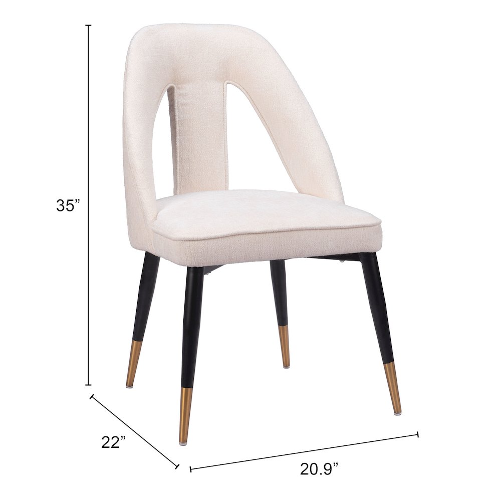 Artus Dining Chair Ivory. Picture 12