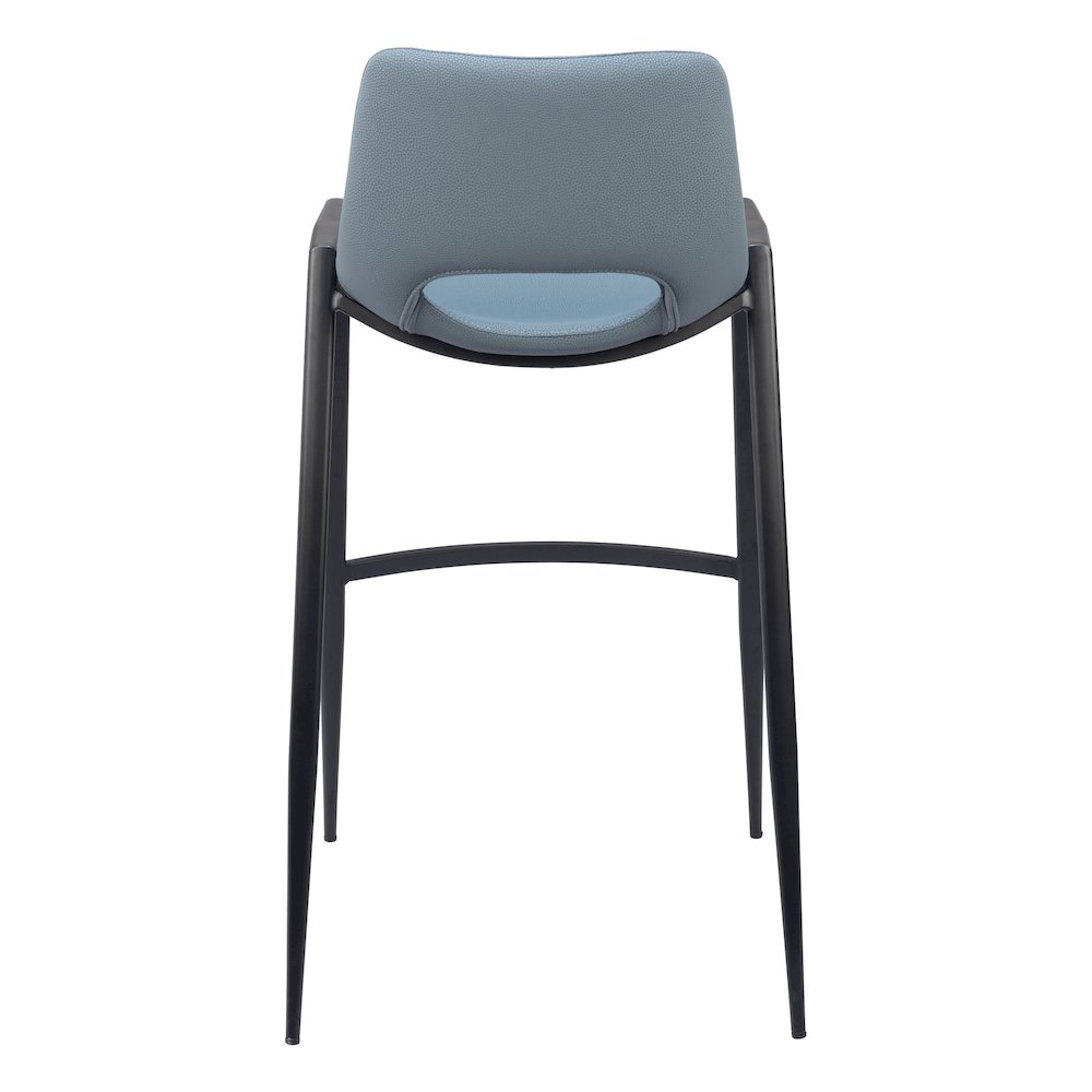 Desi Barstool (Set of 2) Azure Gray. Picture 4