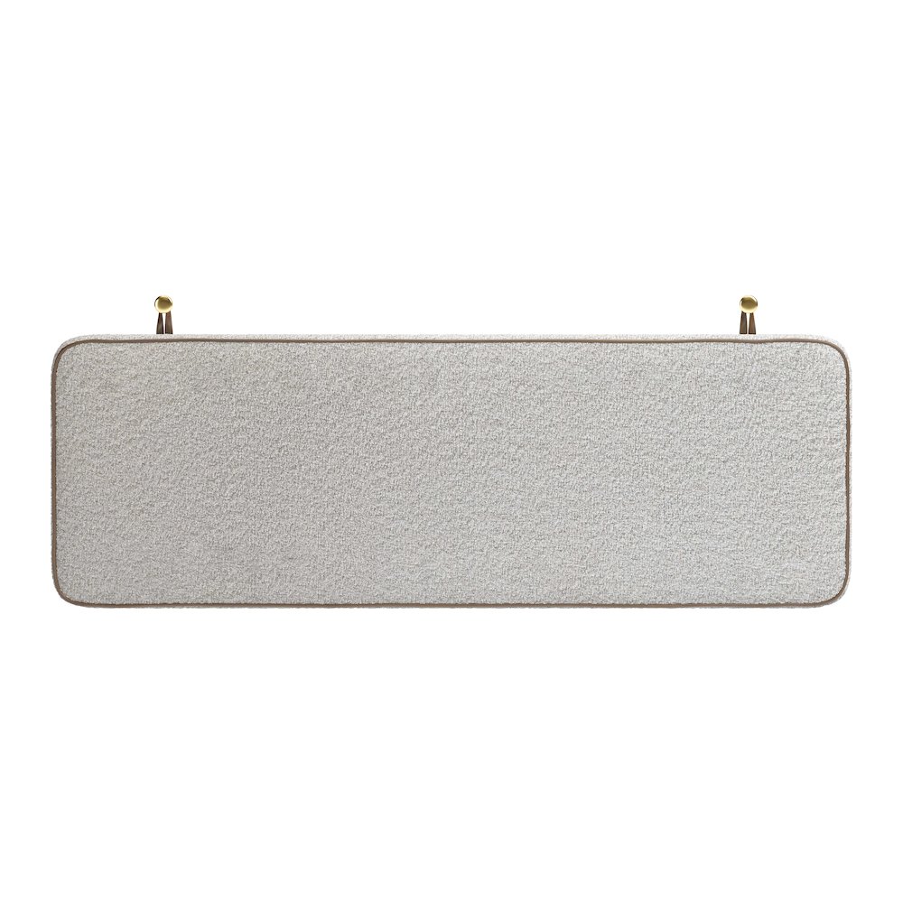Bela Floating Queen Headboard Ivory. Picture 6