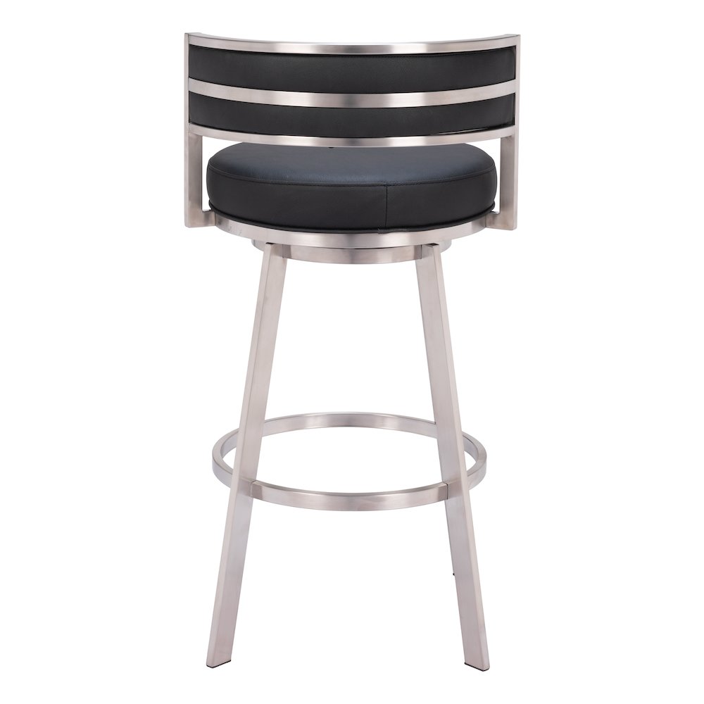 Gimsby Swivel Barstool Black. Picture 4