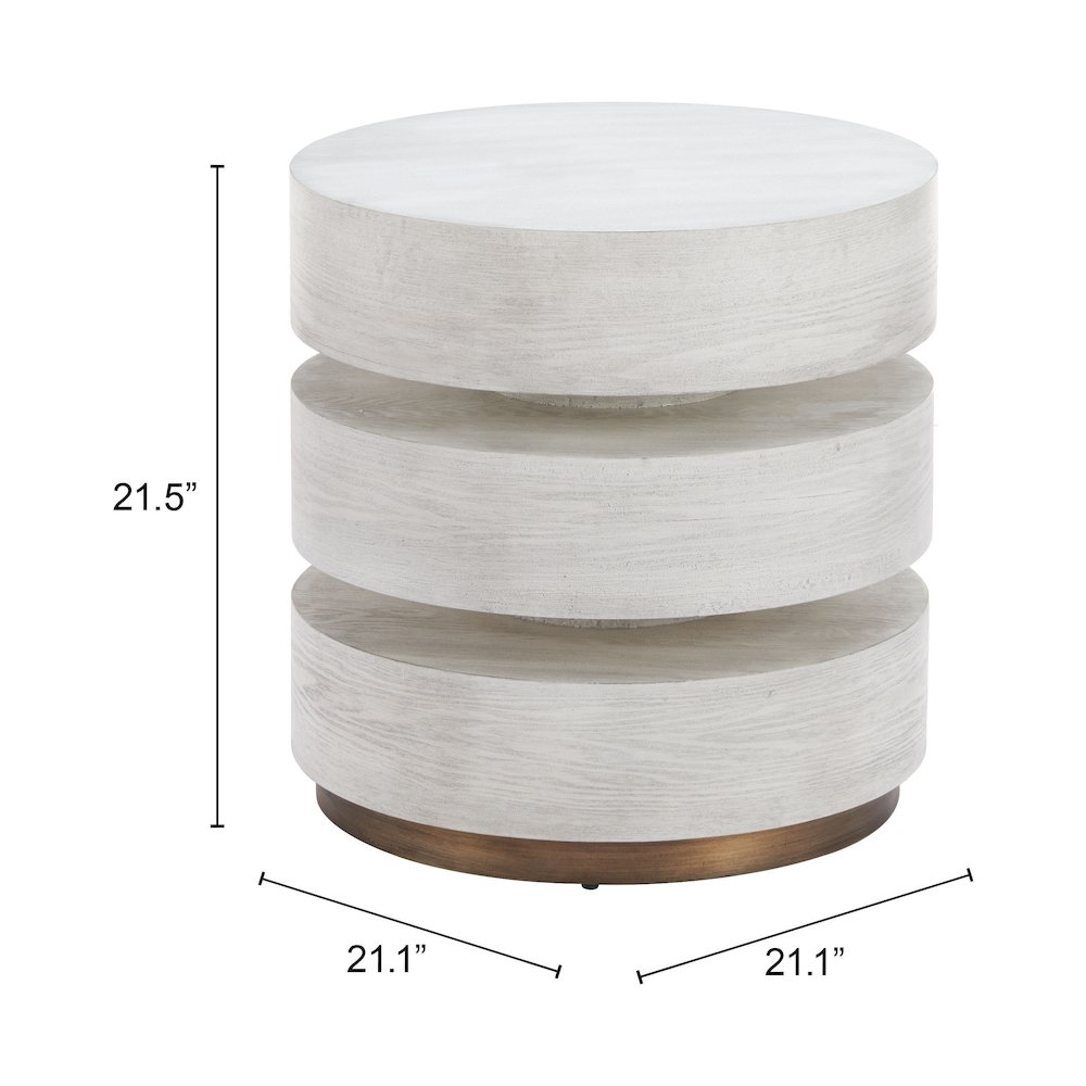 Laha Side Table Oak White. Picture 7