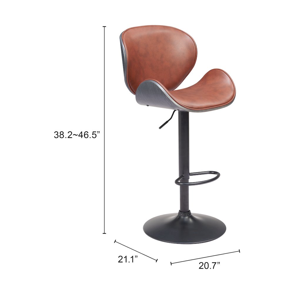 Meyane Barstool Brown. Picture 7