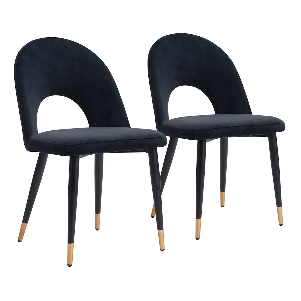 Menlo Dining Chair (Set of 2) Black. Picture 6