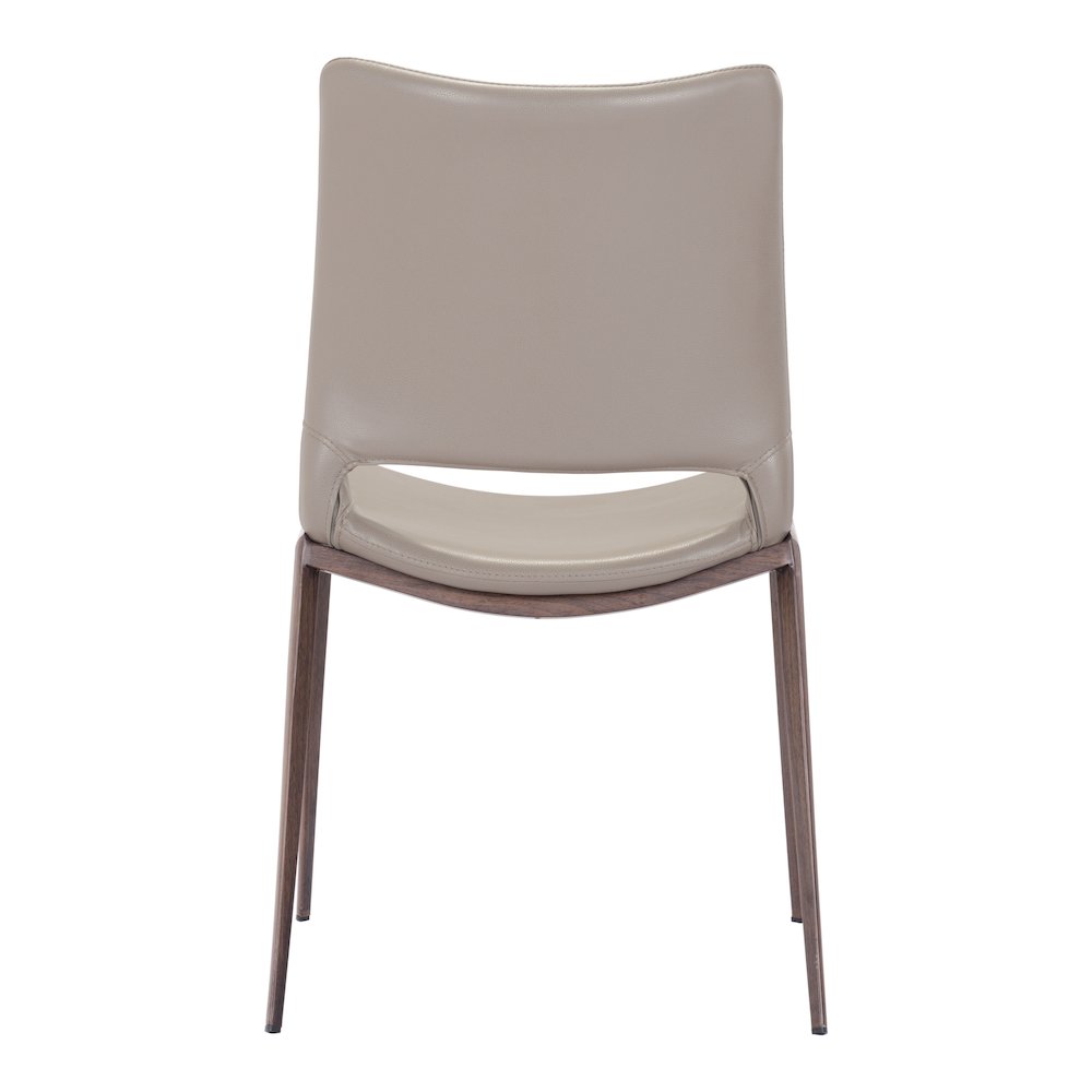 Ace Dining Chair (Set of 2) Brown & Walnut. Picture 4