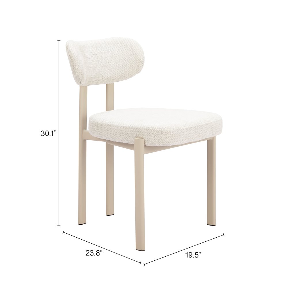 Aurea Dining Chair (Set of 4) Light Gray. Picture 7