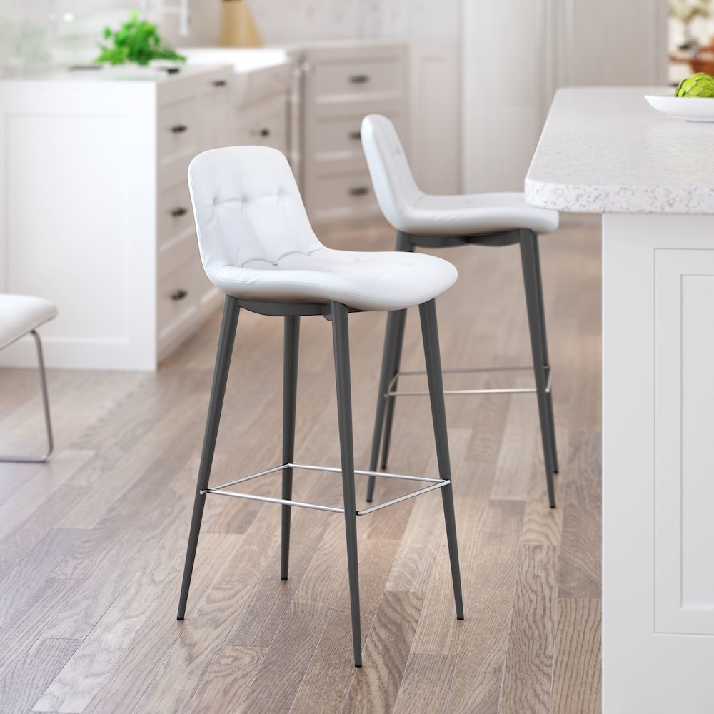 Tangiers Barstool (Set of 2) White. Picture 5