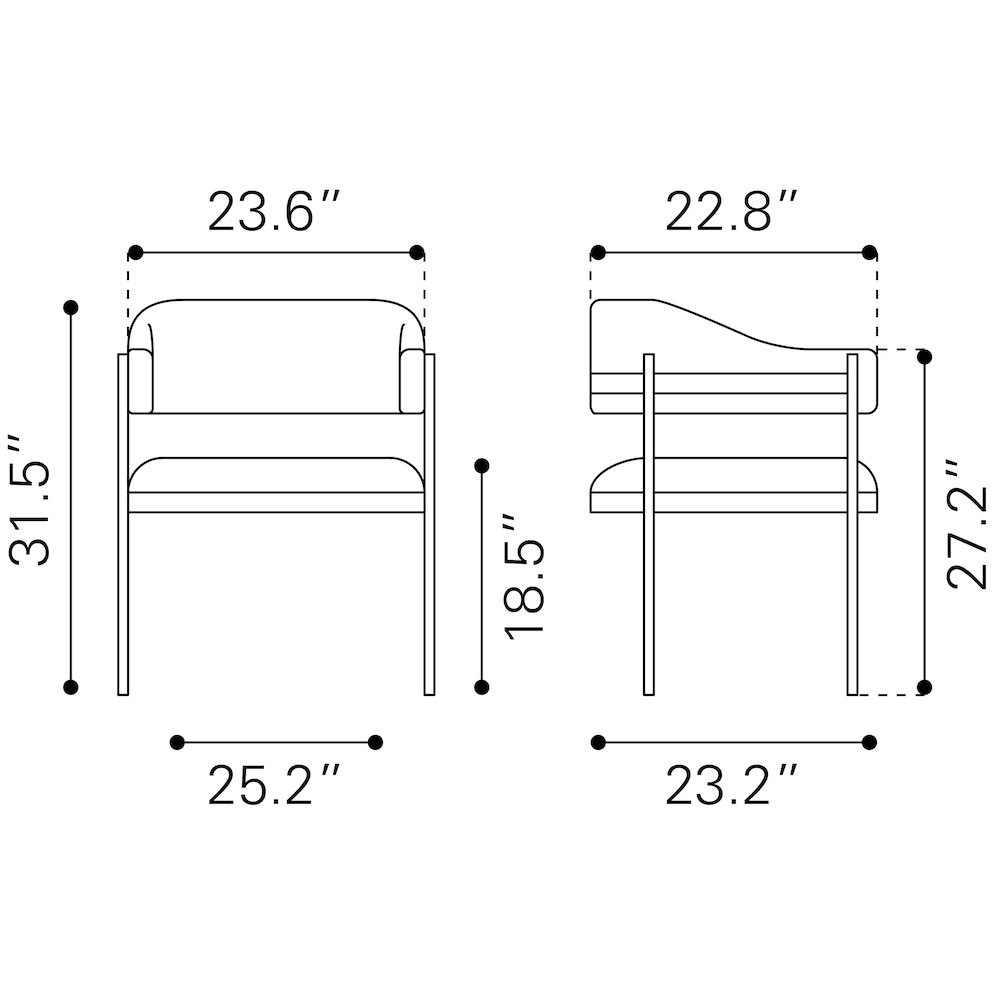 Zadar Dining Chair Misty Gray. Picture 12