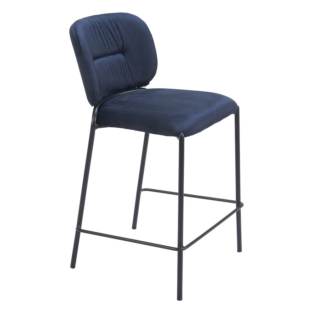 Plat Counter Stool (Set of 2) Blue. Picture 8