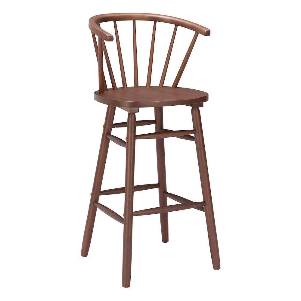 Stenger Barstool (Set of 2) Walnut. Picture 1