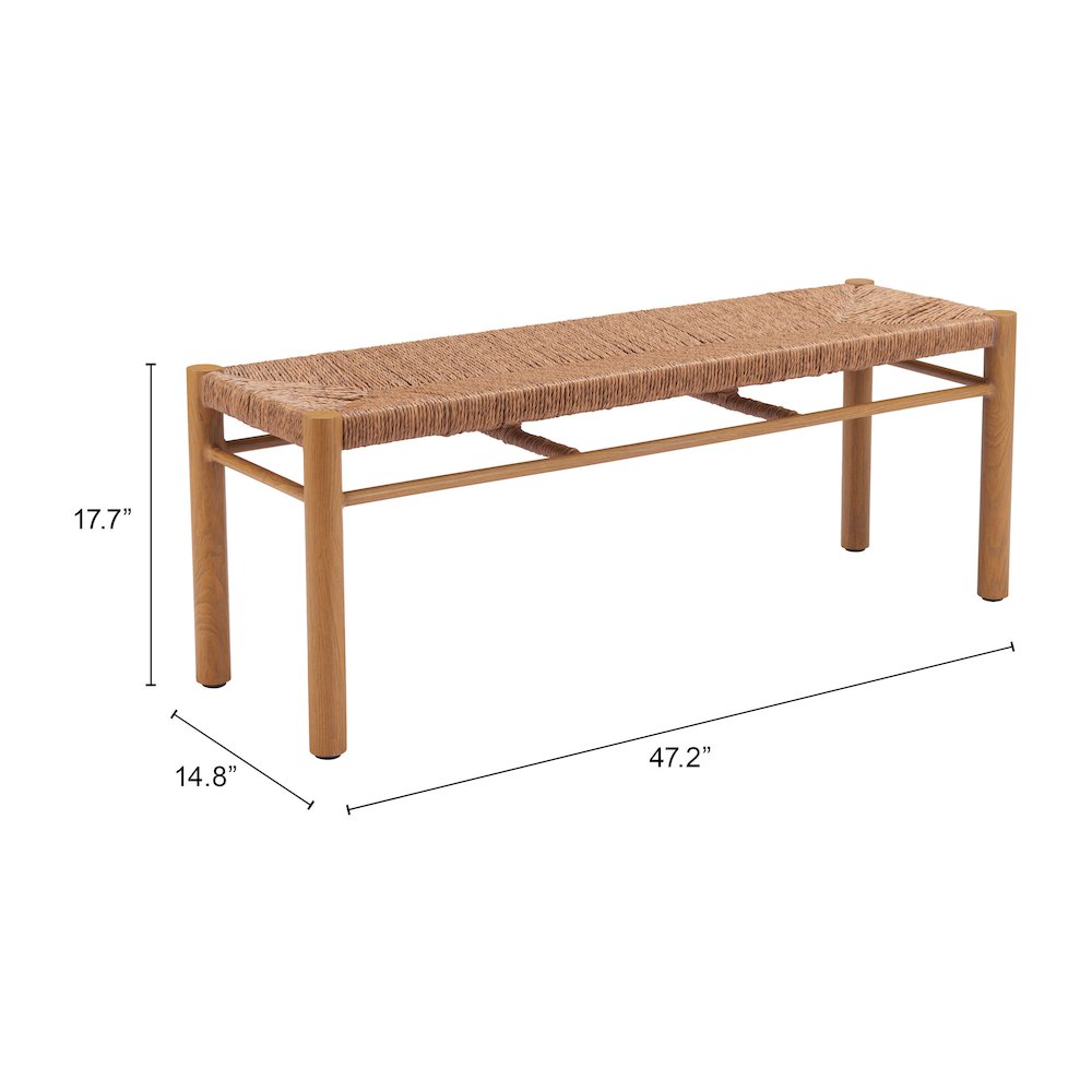 Iska Bench Natural. Picture 7