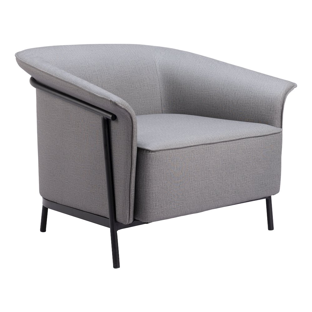 Burry Accent Chair Slate Gray. Picture 6