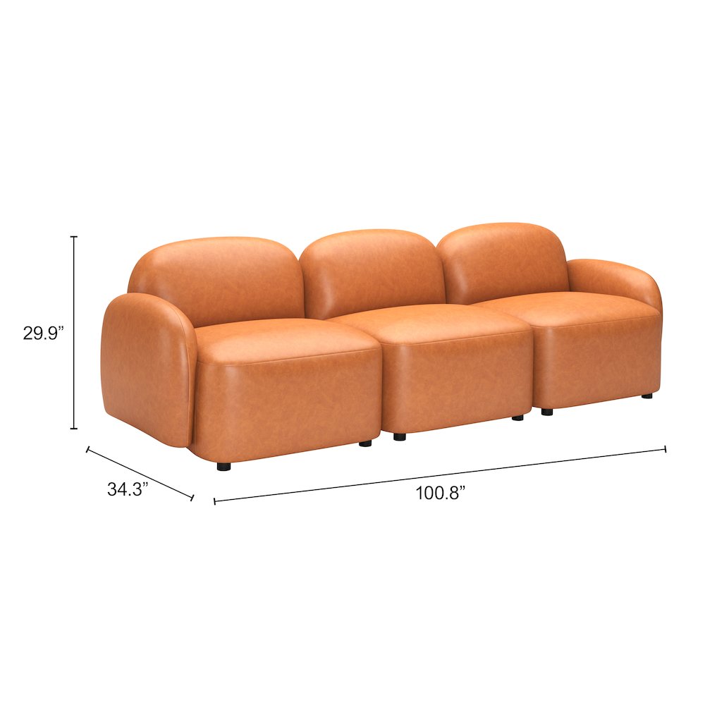 Cleo Modular Sofa Brown. Picture 15