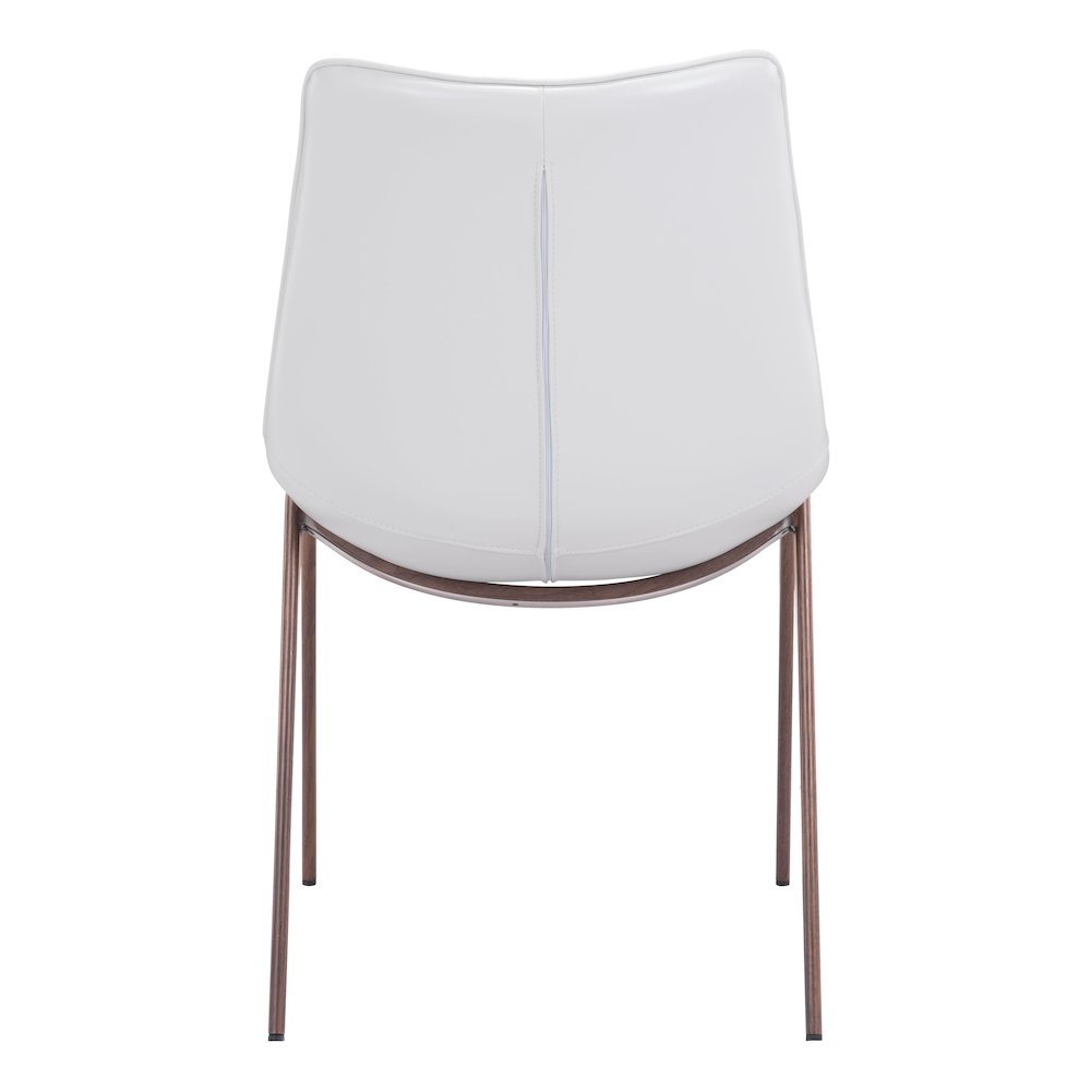 Magnus Dining Chair (Set of 2) White & Walnut. Picture 4