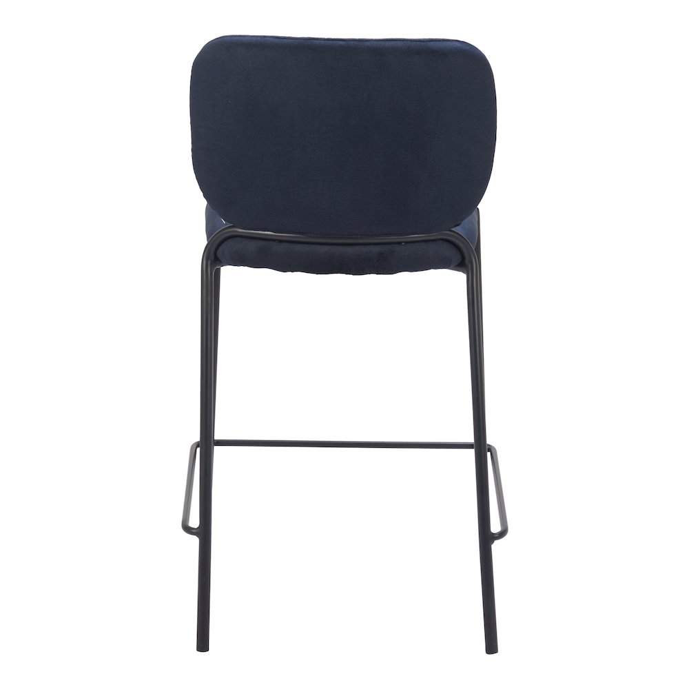 Plat Counter Stool (Set of 2) Blue. Picture 4