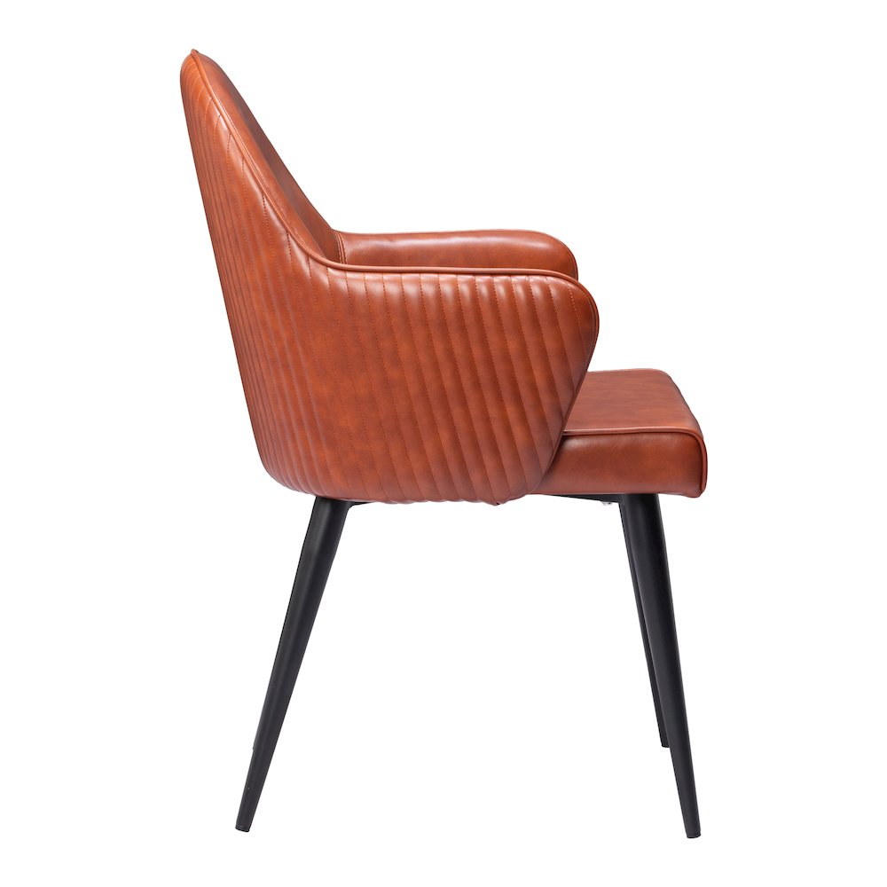 Silloth Dining Chair Brown. Picture 2