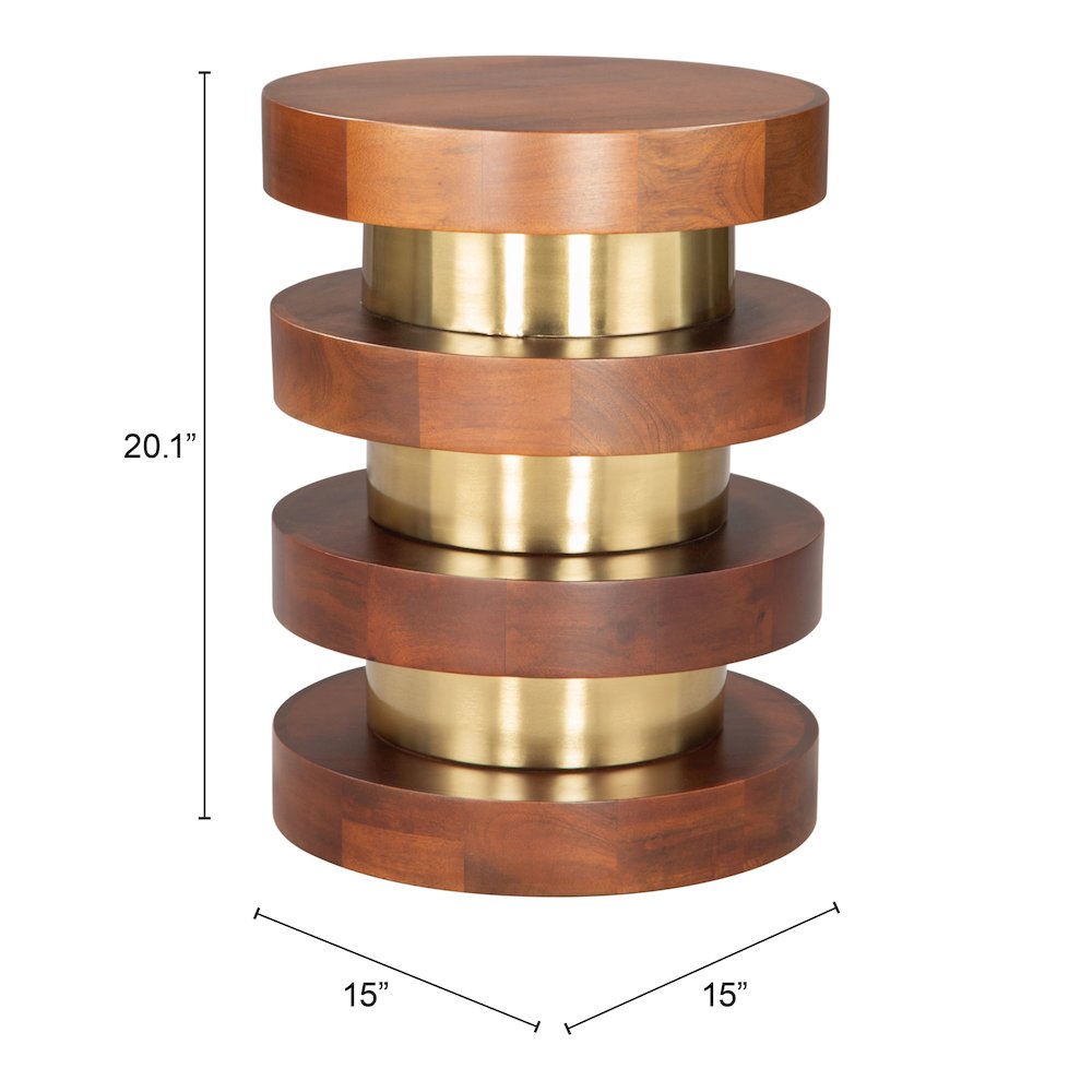 Marigot Side Table Walnut. Picture 7