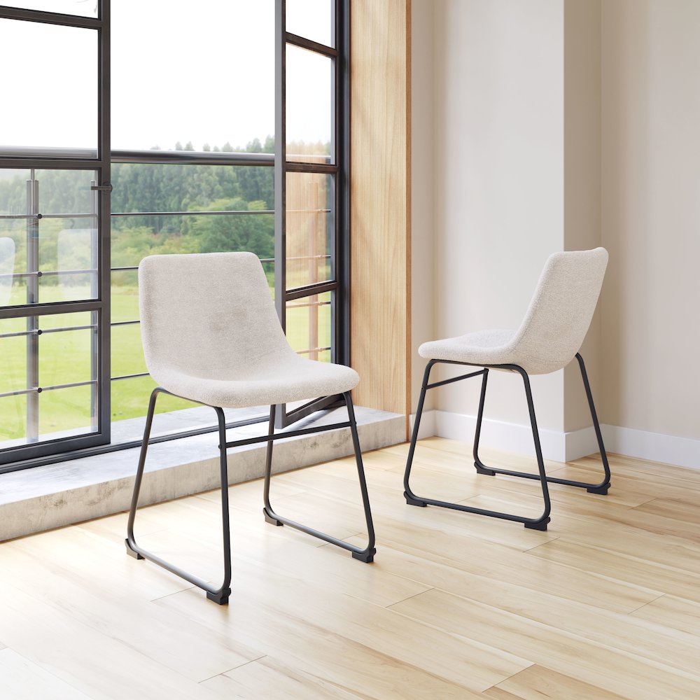 Smart Dining Chair (Set of 2) Ivory. Picture 10