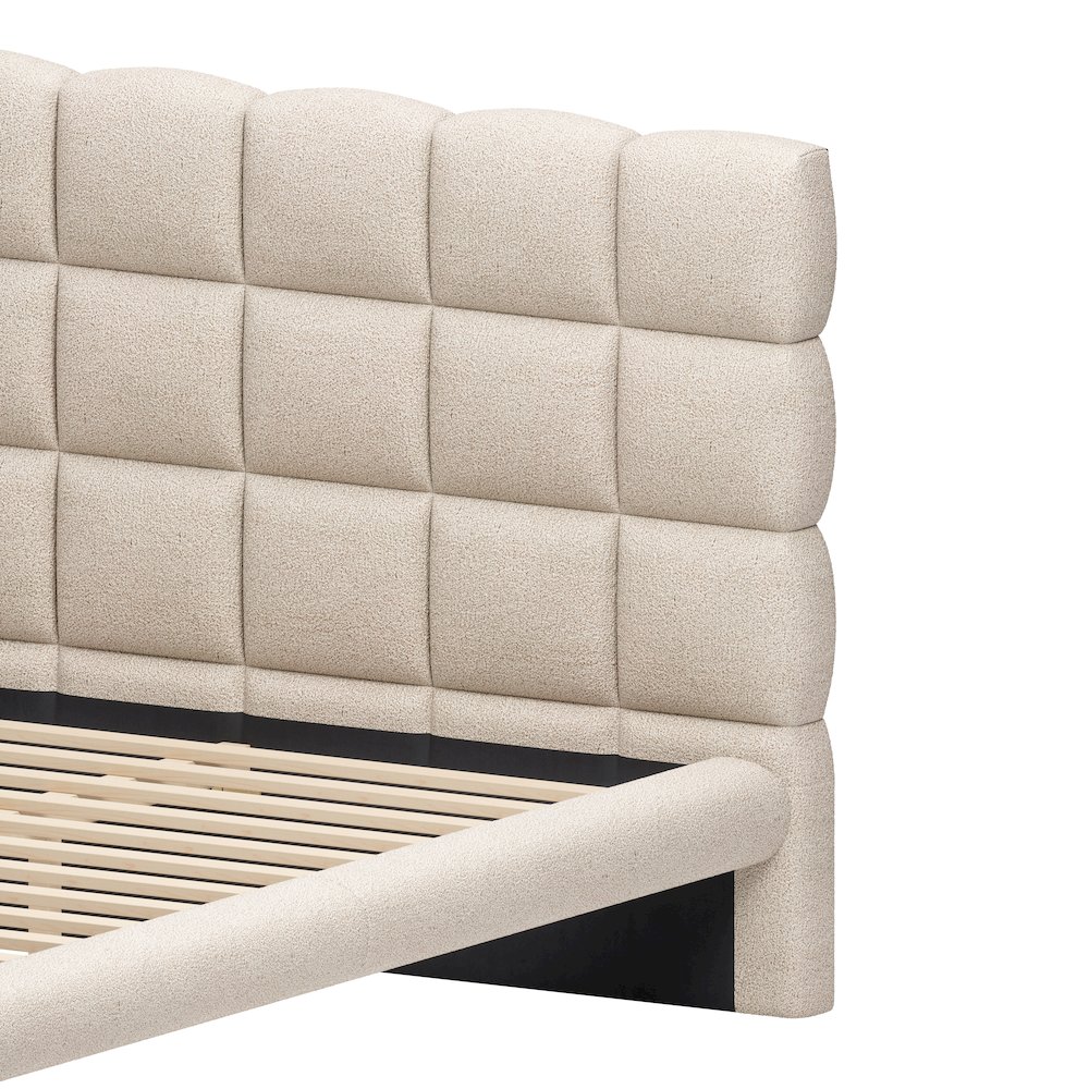 Placid Queen Bed Beige. Picture 4