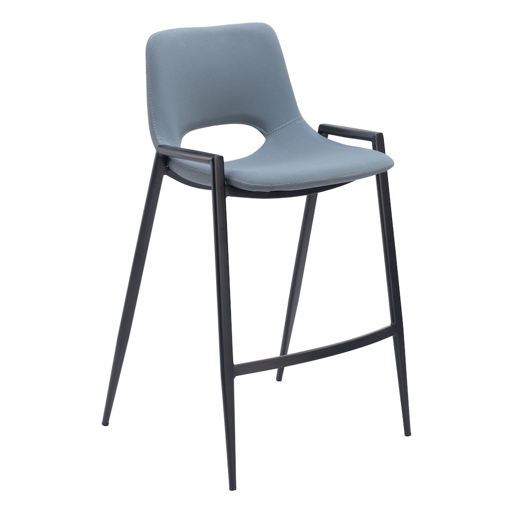 Desi Counter Stool (Set of 2) Azure Gray. Picture 1