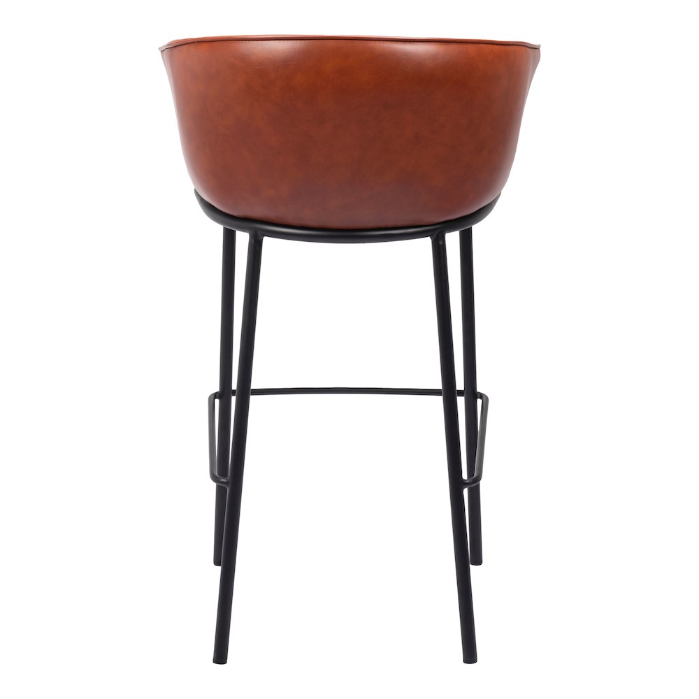 Garston Barstool Brown. Picture 4